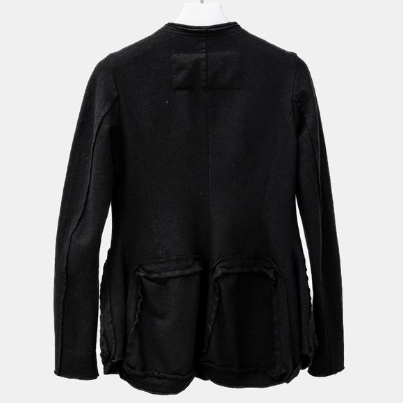 Rundholz Black Label Black Wool Distressed Evening Jacket - Picture 2 of 10